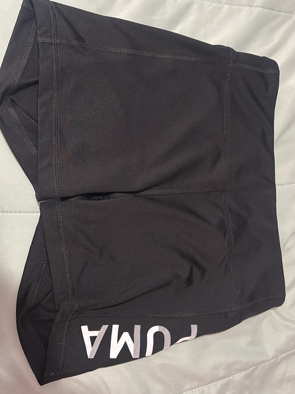 Black Athletic Spandex Shorts-Puma